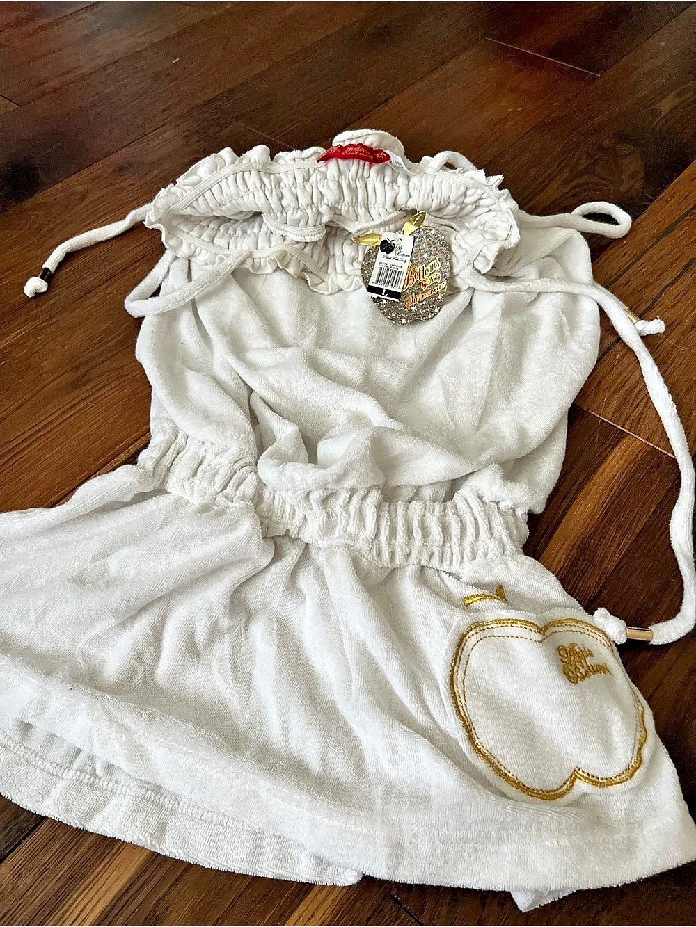 Apple Bottoms White Romper Size Large NWT